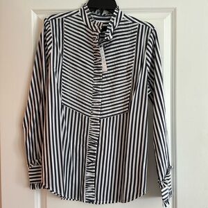 NWT JCrew women’s ruffle blouse size M